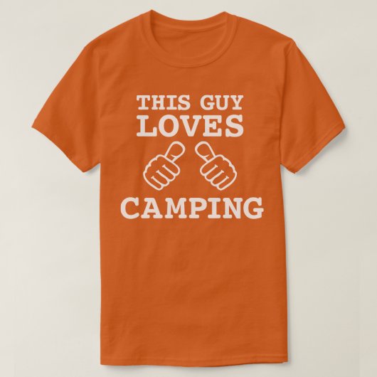 Dieser Typ Lieben Camping T-Shirt (Design vorne)