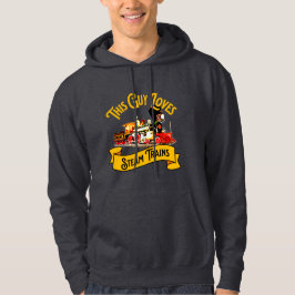 Dieser Typ Lieben Dampfzüge - Eisenbahnenthusiast Hoodie
