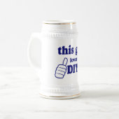 Dieser Typ-Lieben DIY Bierglas (Vorderseite Links)
