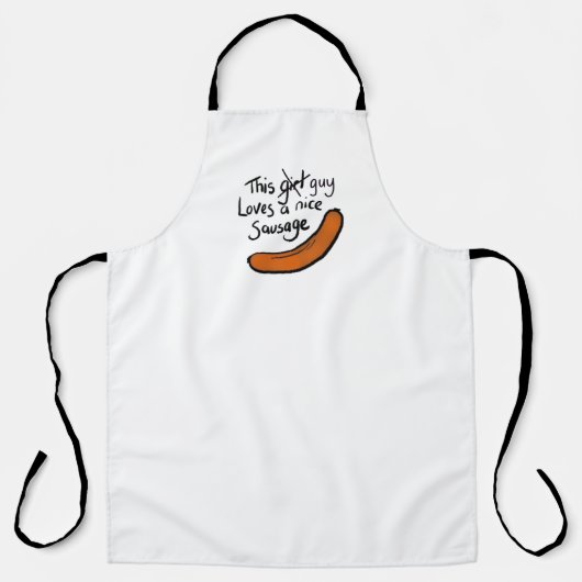 Dieser Typ Lieben eine schöne Wurst Schürze (Vorderseite)