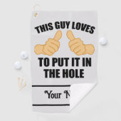 DIESER TYP LIEBEN, ES IN DIE LOHNE ZU SETZEN GOLFHANDTUCH (Insitu)