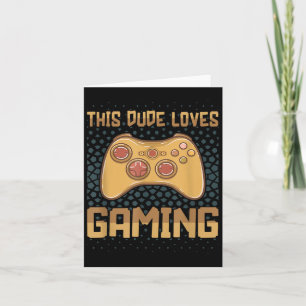 Dieser Typ Lieben Gaming Funny Gamer Quote Video G Karte