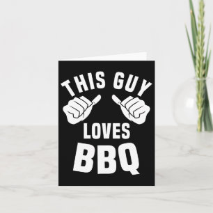 Dieser Typ Lieben Grillen Kostüm Funny Rbecue Rauc Karte