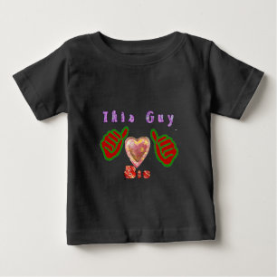 Dieser Typ Lieben große Geschenkkunst drucken Baby T-shirt