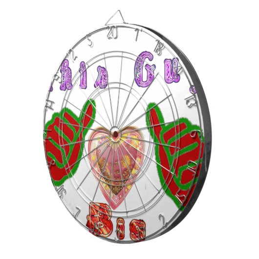 Dieser Typ Lieben große Geschenkkunst drucken Dartscheibe (Vorderseite rechts)