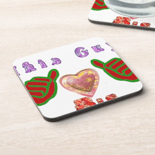 Dieser Typ Lieben große Geschenkkunst drucken Getränkeuntersetzer (Linke Seite)