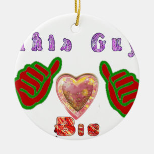 Dieser Typ Lieben große Geschenkkunst drucken Keramikornament