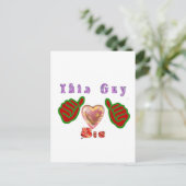 Dieser Typ Lieben große Geschenkkunst drucken Postkarte (Stehend Vorderseite)