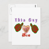 Dieser Typ Lieben große Geschenkkunst drucken Postkarte (Vorne/Hinten)