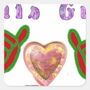 Dieser Typ Lieben große Geschenkkunst drucken Quadratischer Aufkleber