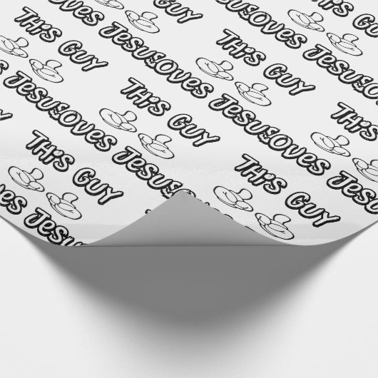 Dieser Typ-Lieben Jesus Geschenkpapier (Ecke)
