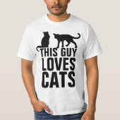 DIESER TYP LIEBEN KATZEN MännerkatzenT - Shirt (Vorderseite)