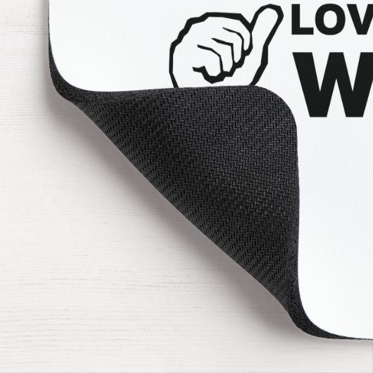 Dieser Typ-Lieben seine Ehefrau Mousepad (Ecke)