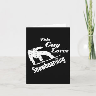 Dieser Typ Lieben Snowboarden - Spaß Geschenk für  Karte