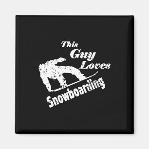 Dieser Typ Lieben Snowboarden - Spaß Geschenk für Magnet