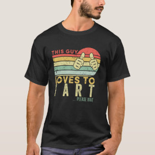 Dieser Typ Lieben zur Furz Retro Vintages Funny Sp T-Shirt