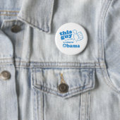 Dieser Typ / Mädchen stimmt für Obama Button (Beispiel)