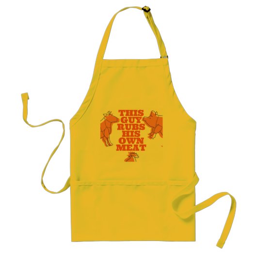 Dieser Typ raubt sich seine eigene Fleisch-Design Schürze (Vorne)