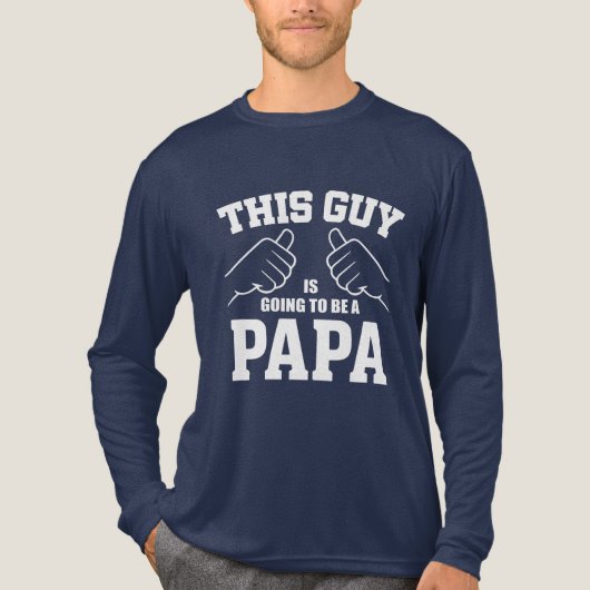 Dieser Typ wird Papa - neuer Papa Tri-Blend Shirt (Vorderseite)