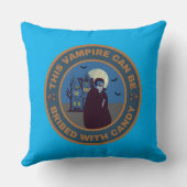 Dieser Vampir kann mit Süßigkeiten bestochen werde Kissen (Rückseite)