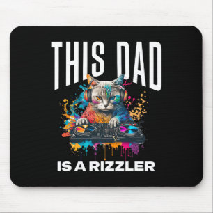 Dieser Vater hat Rizz Cool Dj Cat Rizzler Dad Vate Mousepad