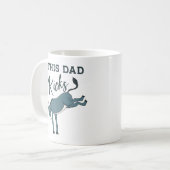 Dieser Vater kickt Donkey Funny Vathday Kaffeetasse (Vorderseite Links)