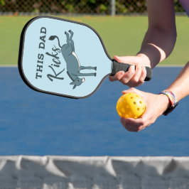 Dieser Vater kickt Donkey Funny Vathday Pickleball Schläger
