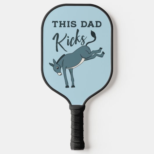 Dieser Vater kickt Donkey Funny Vathday Pickleball Schläger (Vorderseite)