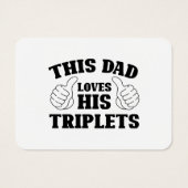 Dieser Vater Liebe seine Triplets - ein Geschenk f (Rückseite)