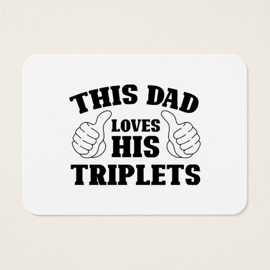 Dieser Vater Liebe seine Triplets - ein Geschenk f (Vorderseite)