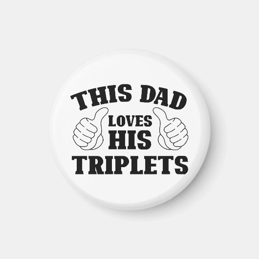 Dieser Vater Liebe seine Triplets - ein Geschenk f Magnet (Vorne)