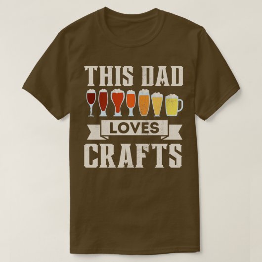 Dieser Vater Lieben Handwerk Beer Lover Funny Vath T-Shirt (Design vorne)