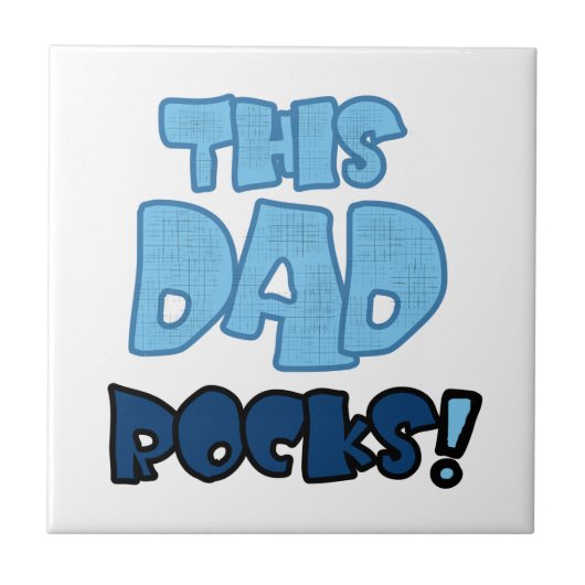 Dieser Vater Rocks Geschenke Fliese (Vorderseite)