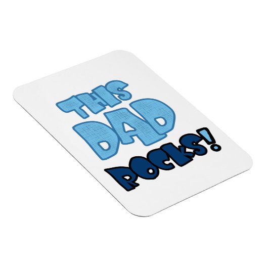 Dieser Vater Rocks Geschenke Magnet (Rechte Seite)