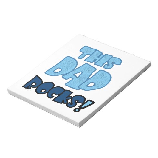 Dieser Vater Rocks Geschenke Notizblock (Rotiert)
