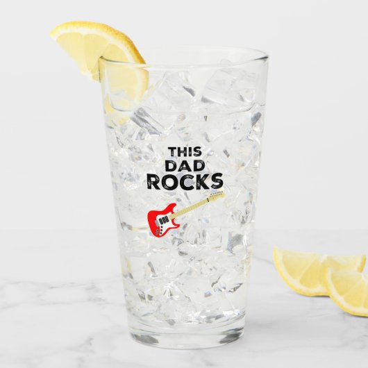 Dieser Vater Rocks Glas (Vorderseite Ice)