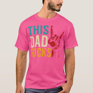 Dieser Vater rockt besten Vater Vater Rock and Rol T-Shirt
