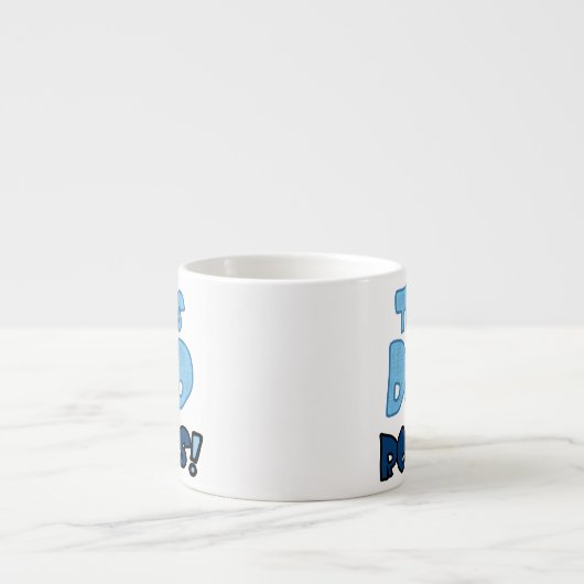 Dieser Vater schaukelt Geschenke Espressotasse (Vorderseite)