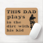 Dieser Vater spielt im Schmutz-FahrradMotocross Mousepad (Mit Mouse)