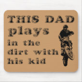Dieser Vater spielt im Schmutz-FahrradMotocross Mousepad (Vorne)
