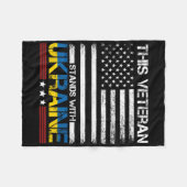 Dieser Veteran steht hinter der Ukraine 1 Fleecedecke (Vorderseite (Horizontal))