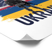 Dieser Veteran steht hinter der Ukraine 2 Poster (Ecke)