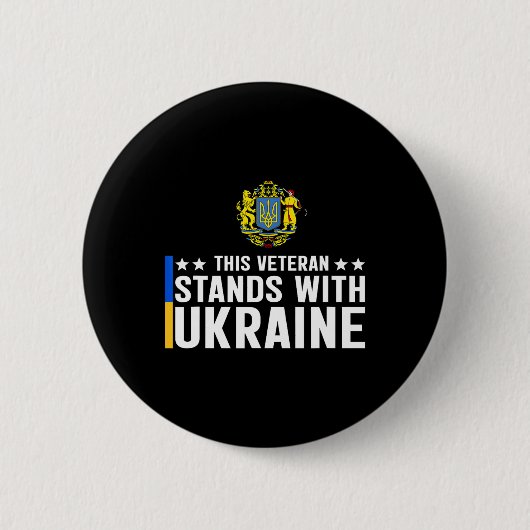 Dieser Veteran steht hinter der Ukraine 5 Button (Vorderseite)