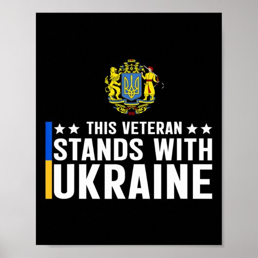 Dieser Veteran steht hinter der Ukraine 5 Poster (Vorne)
