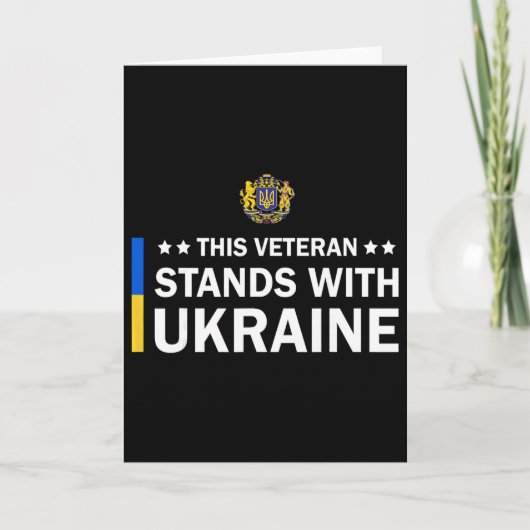 Dieser Veteran steht hinter der Ukraine Karte (Vorderseite)