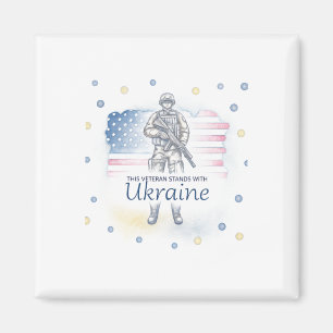 Dieser Veteran steht hinter der Ukraine Unterstütz Magnet