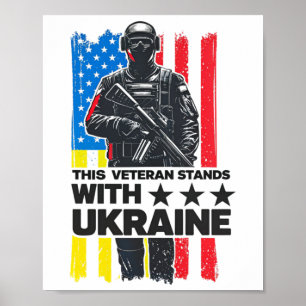 Dieser Veteran steht hinter der Ukraine Unterstütz Poster