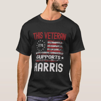 Dieser Veteran unterstützt Harris American USA Fla T-Shirt