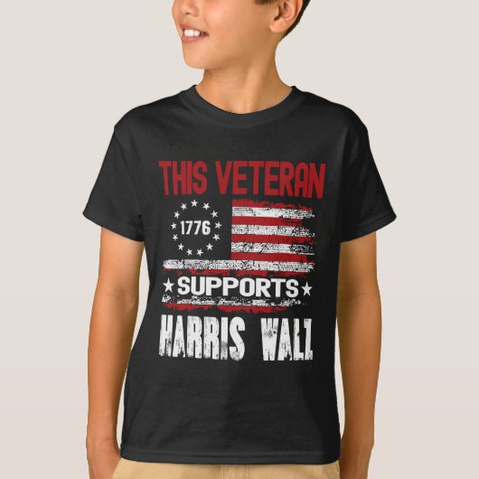 Dieser Veteran unterstützt Harris Wheimer 2024 Ame T-Shirt (Vorderseite)