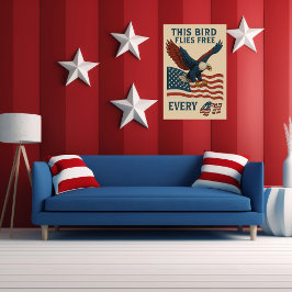 dieser Vogel fliegt jeden 4. Poster